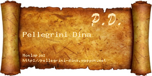 Pellegrini Dina névjegykártya